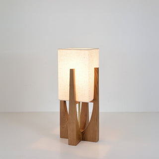 Sleek Walnut Floor Lamp, Minimalist Wood Design