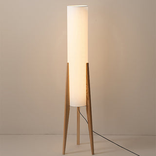 Walnut Wood Floor Lamp, Artistic Design