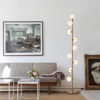 Nordic Style Glass Floor Lamp, Sleek Design