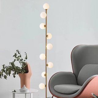 Nordic Style Glass Floor Lamp, Sleek Design