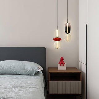 Vibrant Pendant Light, Candied Glass Design