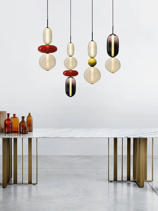 Vibrant Pendant Light, Candied Glass Design