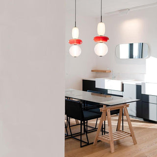 Vibrant Pendant Light, Candied Glass Design