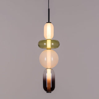 Vibrant Pendant Light, Candied Glass Design