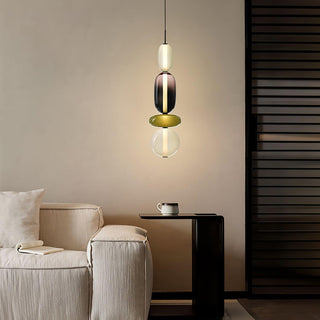 Vibrant Pendant Light, Candied Glass Design