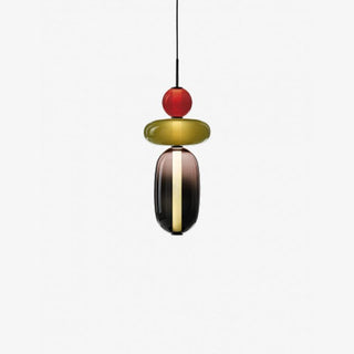 Vibrant Pendant Light, Candied Glass Design