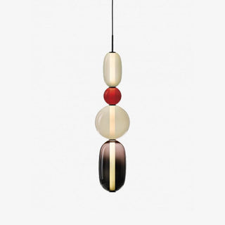 Vibrant Pendant Light, Candied Glass Design