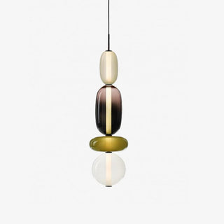 Vibrant Pendant Light, Candied Glass Design