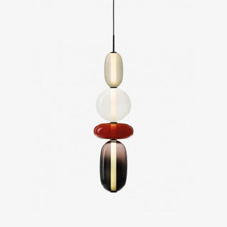 Vibrant Pendant Light, Candied Glass Design