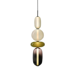 Vibrant Pendant Light, Candied Glass Design