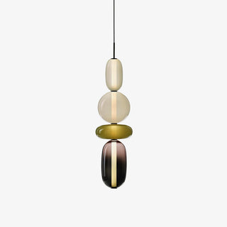 Vibrant Pendant Light, Candied Glass Design