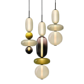 Vibrant Pendant Light, Candied Glass Design