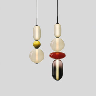 Vibrant Pendant Light, Candied Glass Design