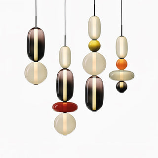 Vibrant Pendant Light, Candied Glass Design