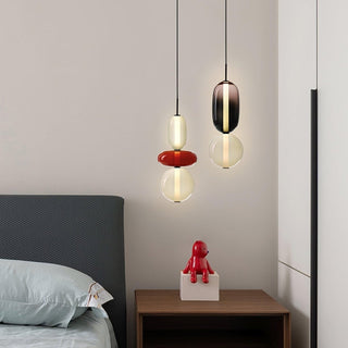 Vibrant Pendant Light, Candied Glass Design