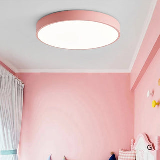 Nordic Circular Ceiling Light, Wooden Design