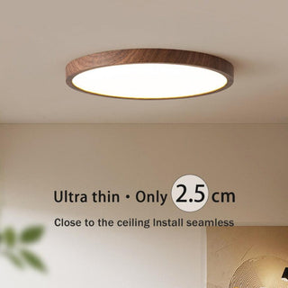 Sleek Circular Ceiling Fixture, Ultrathin Design