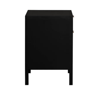 Rattan Filing Cabinet - Ebony