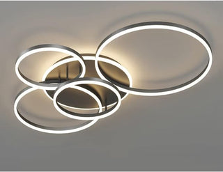 Contemporary Black Ceiling Light, Sleek Design