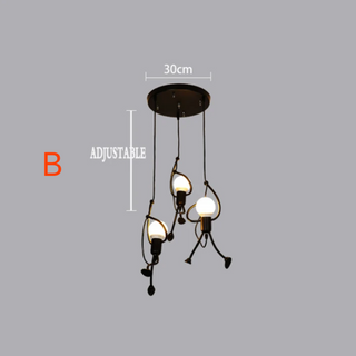 Retro-Inspired Pendant Light, Artistic Design