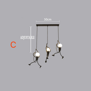Retro-Inspired Pendant Light, Artistic Design
