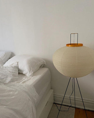 Translucent Paper Floor Lamp, Soft Glow