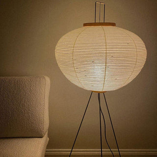 Translucent Paper Floor Lamp, Soft Glow