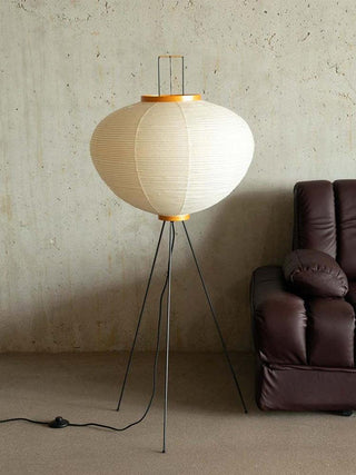 Translucent Paper Floor Lamp, Soft Glow