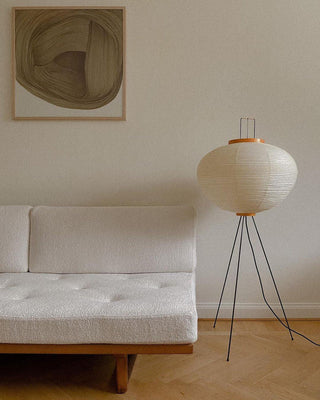 Translucent Paper Floor Lamp, Soft Glow