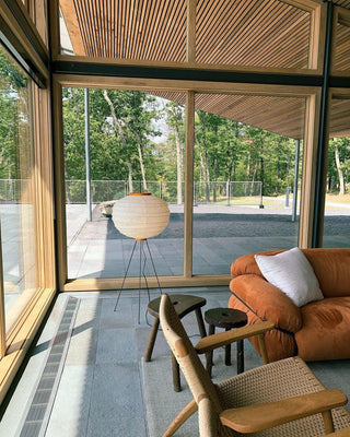 Translucent Paper Floor Lamp, Soft Glow