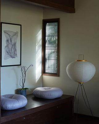 Translucent Paper Floor Lamp, Soft Glow