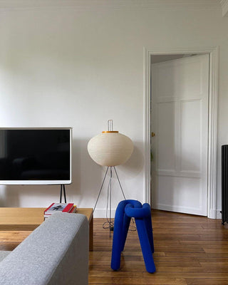 Translucent Paper Floor Lamp, Soft Glow