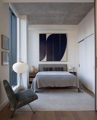 Translucent Paper Floor Lamp, Soft Glow