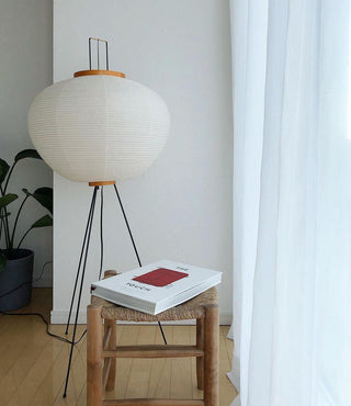Translucent Paper Floor Lamp, Soft Glow