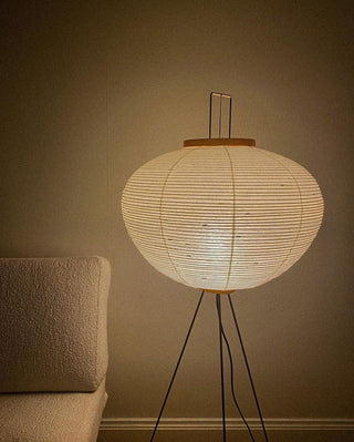 Translucent Paper Floor Lamp, Soft Glow