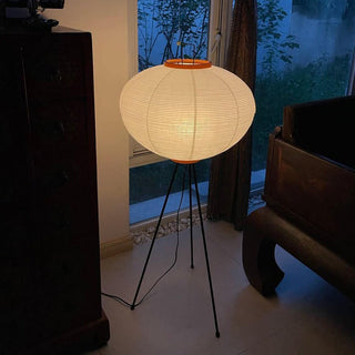 Translucent Paper Floor Lamp, Soft Glow