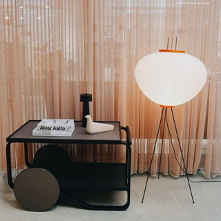 Translucent Paper Floor Lamp, Soft Glow