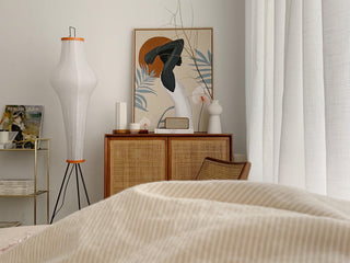 Translucent Paper Floor Lamp, Soft Glow
