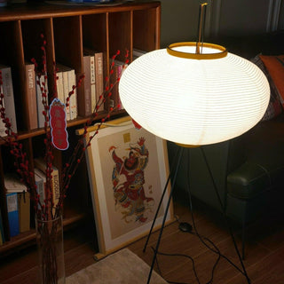 Translucent Paper Floor Lamp, Soft Glow
