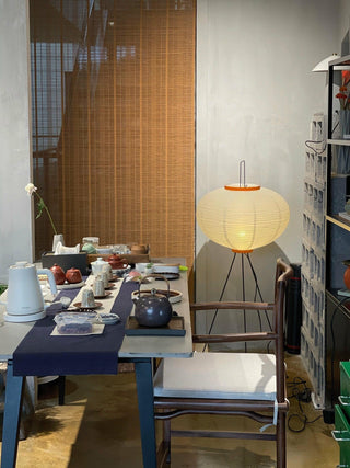 Translucent Paper Floor Lamp, Soft Glow