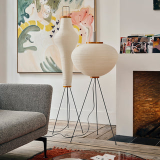 Translucent Paper Floor Lamp, Soft Glow