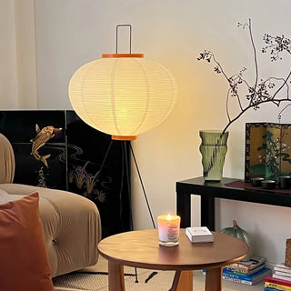 Translucent Paper Floor Lamp, Soft Glow
