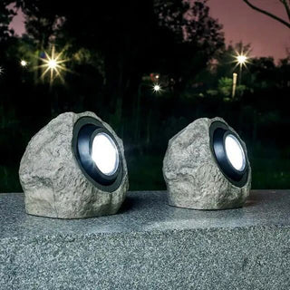 Rock-Shaped Solar Lights, Outdoor Illumination