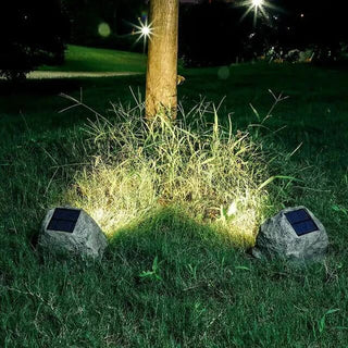 Rock-Shaped Solar Lights, Outdoor Illumination