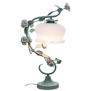 Chic Covered Rose Lamp, Decorative Glow