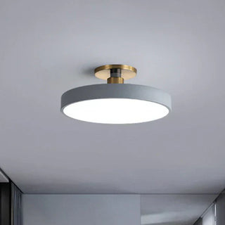 Scandinavian Style Round Flush Mount LED Ceiling Light, Acrylic Design