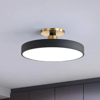 Scandinavian Style Round Flush Mount LED Ceiling Light, Acrylic Design