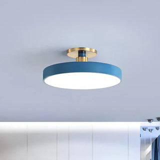 Scandinavian Style Round Flush Mount LED Ceiling Light, Acrylic Design
