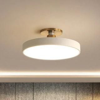 Scandinavian Style Round Flush Mount LED Ceiling Light, Acrylic Design