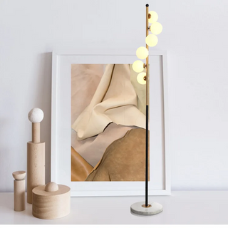 Nordic Style Glass Floor Lamp, Sleek Design